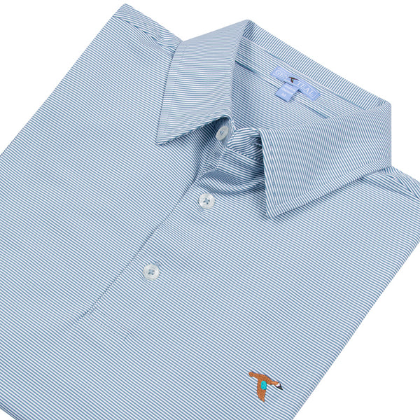 Provincial Pinstripe Performance Polo