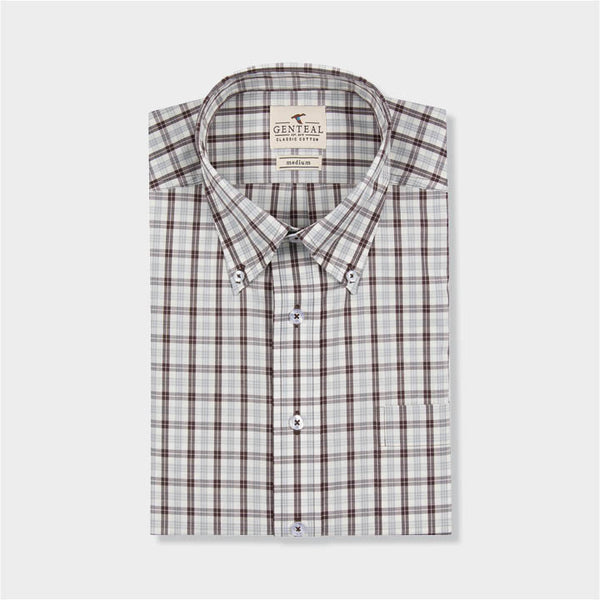 white and brown plaid by Genteal