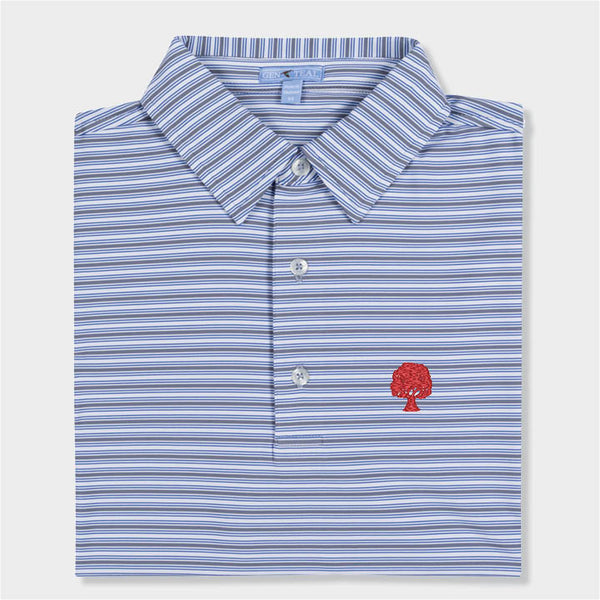 blue striped polo by Genteal