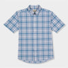blue plaid shirt by Genteal