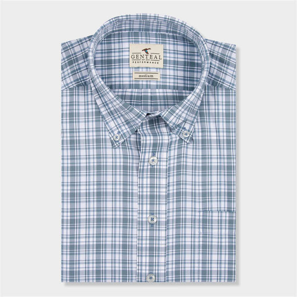 blue plaid shirt by Genteal