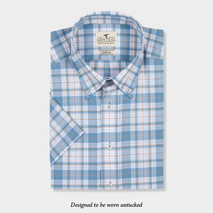 blue plaid shirt by Genteal