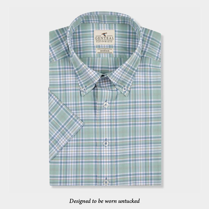 green plaid shirt by Genteal
