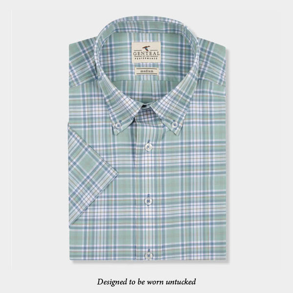 green plaid shirt by Genteal