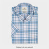 blue plaid shirt by Genteal