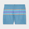 Blue shorts with orange and purple strips shorts by Genteal