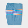 Blue with orange and purple strip shorts by Genteal