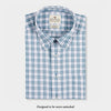 Blue plaid shirt by Genteal